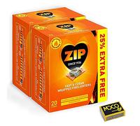 Zip Fast & Clean Wrapped Fire Lighters- Powerful & Reliable Fire Starter for Open Fires- Odourless Fire Cube for BBQs, Stoves & Burners- (2 Pack X 20 Cubes)