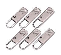 Zip Fasteners Cord Locks Toggle Sliding Fastener Slider,6PCS Universal Removable zipper tag pulls Tab Replacement for Jackets, Purses, Boots, Pants, Tents, Apparel, Boats, Marine, Sleeping Bags, Wetsu