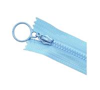 Zip Fasteners ，Nylon Closed End Zip 10 pcs 3# Colored Resin Zippers with Ring Pull Head for Bags Wallet Pocket Shoes Clothes DIY Sewing Accessories, Red, Open-End, 60cm(Pink,ClosedEnd 25cm)