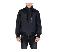 Zip Fastening Long Sleeve Blazer - male - Armani Exchange - Light Jackets - Black - 2XL - Jackets 2XL