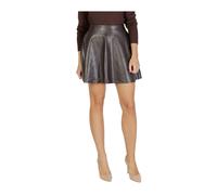 Zip Fastening Polyester Skirt - female - ONLY - Short Skirts - Brown - L - Skirts L