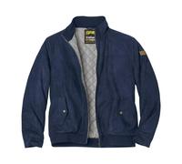 Zip Faux Suede Water Repellent Jacket Atlas for Men Navy XL