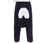 Zip Fleece Nursing Pants for Incontinence & Post-Surgery, Bedridden Patient Care Pants with Zipper(Blu,M)