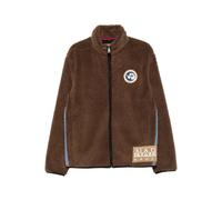 Zip Fleece Sweatshirt - male - Napapijri - Faux Fur & Shearling Jackets - Brown - L - Jackets L