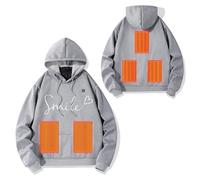 Zip Hoodie,Women'S Men'S Hooded Pullover Winter Heated Pullover With Hood Unisex Hoody Heated Hoodie With 5 Heating Outdoor Heating Jacket Heating Vest Warming Sweatshirt