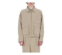 Zip Jacket - male - Maison Kitsuné - Light Jackets - Beige - L - Jackets L