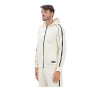 Zip Jumper with Dynamic Design - male - Emporio Armani EA7 - Zip-throughs - Beige - XL - Sweatshirts & Hoodies XL