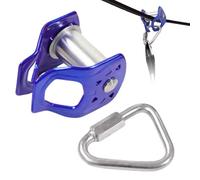 Zip Line Kits - Aluminum Alloy, 3.15 Inches, Pulley Zip Line, Outdoor | Pulley Set For Kids 5+, Backyard, Park, Courtyard Fun, Adventure Play, Climbing, And Rope Games