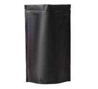 Zip-lock bags， 100 pcs Mylar Foil Stand Up Zip Lock Bags With Tear Notch Multicolor Multiple Sizes(Black,12x20cm)