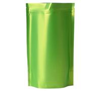 Zip-lock bags， 100 pcs Mylar Foil Stand Up Zip Lock Bags With Tear Notch Multicolor Multiple Sizes(Green,20x30cm)