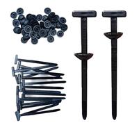Zip Lock Pro Cable Ties, Ziplock Pro Cable Ties, New Versatile Nylon Universal Cable Tie Clip, Durable Plastic Self-Locking Zip Tie Holder with Pin and Button Design (100)