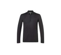 Zip Long Sleeve Polo super.natural Noir 2XL
