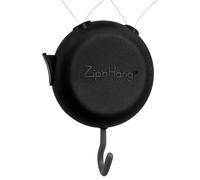 Zip 'n Hang: Black Wreath Hangers (1 Pack) - Damage Free, Adjustable, Strong - 8 lbs Capacity - Glass & Screen Doors
