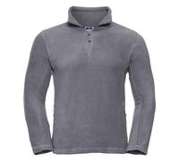 Zip Neck Outdoor Fleece Top Russell Grey XXL