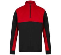 Zip Neck Teamwear Contrast Colour Tracksuit Top by Finden & Hales T