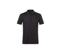 Super.natural Zip Short Sleeve Polo Black L Man
