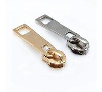 Zip Pull,Instant Zipper Replacement, 20 Pcs Metal Nylon Gold and Silver Head Puller for DIY Handwork, Bag and Luggage Repair Tools(Gold and Silver)