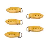 Zip Pull,Instant Zipper Replacement, 5Pcs Leather Pull Clothes O Ring Buckles Bag Shoes Zipper Puller(K)