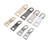 Zip Pull,Instant Zipper Replacement, 8pcs/Set Universal Fix Zipper Repair Kit Zipper Puller Replacement Zip Slider(Black)