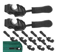 Zip Puller, Zip Head Replace | 10 Piece Instant Fix Zip Repair Kit, Replacement Zip Puller, Zip Fix Replacement for Jacket, Backpack, Luggage, Sleeping Bag