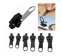Zip Repair Kit, Zipper Pull Replacement, 6Pcs Fix Zip Puller, Zip Slider Repair Replacement Kit, Fix Zipper Removable Replacement Pack, Replacement Zipper Puller Set, Zippers Pulls