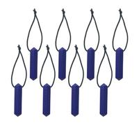 Zip Sensory Chew - Navy Blue - Zip Chew Toggles 4/8 Piece Multi Pack - for Kids with Autism, Anxiety & ADHD - 100% Food Grade Silicone - Sensory Oojamabobs (8 Pack)