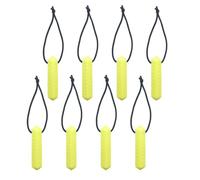 Zip Sensory Chew - Yellow - Zip Chew Toggles 4/8 Piece Multi Pack - for Kids with Autism, Anxiety & ADHD - 100% Food Grade Silicone - Sensory Oojamabobs (8 Pack)