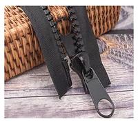 Zip,Slider Zip,zips for Sewing,10 33 Inch Separating Large Nylon Zippers Black Tape with Double Pull Tab Slider Heavy Duty Zippers for Sewing.(#10-150cm)