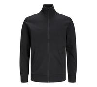 Jack & Jones Men's Paulos Sweat Zip PLS Sweatshirt, Black, 6XL