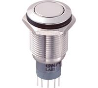 Zip Switch LAS2GQF-22/S/P 16mm IP67 Vandal DPDT Not Illuminated Fl...