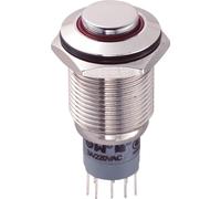 Zip Switch LAS2GQF-22ZE/R/12V/N/P 16mm IP67 Vandal Switch DPDT On-...