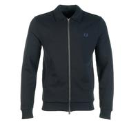 Zip Through Collared Sweatshirt Black, XXL