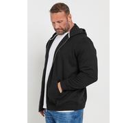 BadRhino Big & Tall Zip Through Diamond Quilted Hoodie - Men's - Plus Size Curve Black