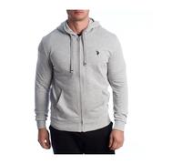 Zip-through Hooded Sweatshirt - male - U.S. Polo Assn. - Zip-throughs - Gray - 2XL - Sweatshirts & Hoodies 2XL