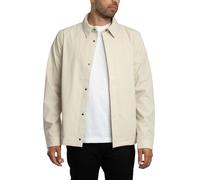 Zip Through Nylon Overshirt Grey Taupe S