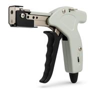 Zip Tie Gun, Stainless Steel Cable Tie Cutter, Adjustable 4-Level Tightening Tool for Efficient Cable Management