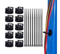 Zip Tie Mount - Multipurpose Electrical Cord Organizer | Magnetic Wire Management Bases - for Car Kitchen Bedside Nightstand Wall Office Dorm