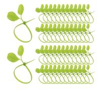 Zip Ties - 15cm 50 Pieces Leaf-Shaped Support Straps | Nylon Multi-Functional Decorative Plant Cable Zip Ties for Patio, Home, Greenhouse, Fence Indoor, Outdoor, Garden, Backyard