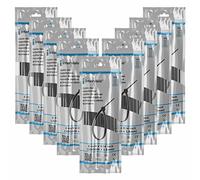 Zip Ties 200mm x 3.6mm Black - 8” Premium Plastic Cable Ties, 200 mm Nylon Tie Wraps, Pack of 900 Pieces by intervisio