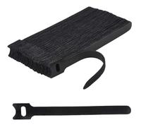 Zip Ties 5/10/20/30/60 PCS Reusable Cable Ties Adjustable Cord Straps Wire Organizer Cord Wrap and Hook Loop Cords Management Fastening Long Cable Ties(Black 5PCS)
