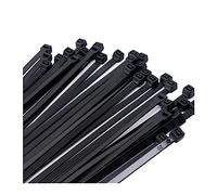 Zip Ties Assorted, 30PCS Self-Locking Nylon Cable Tie Black Plastic Zipper Type Fixing Ring Wire(8x200-30PCS)