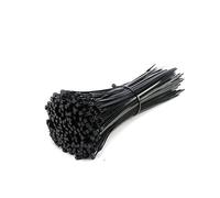 Zip Ties Assorted, Self-Locking Plastic Nylon Cable Tie 100 Pieces Black 5x300 Fastening Ring 3x200 Set(4x150 Width 2.6mm)