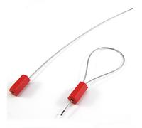 Zip Ties, Cable Ties, Pull Tight Wire Seals Numbered Cable Tag Adjustable Length Secure Tamper Proof Steel Label for Truck Tank Transportation(Red,1000)