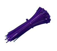 Zip Ties,Cable Zip Ties, Assorted, 100pcs Self Locking Nylon Cable Ties 3x150mm Plastic Zip Tie Band Binding Fasten Organiser(Purple)
