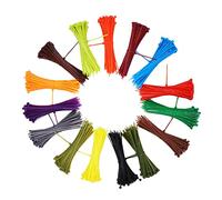 Zip Ties,Cable Zip Ties, Assorted, 100pcs Self Locking Nylon Cable Ties 3x150mm Plastic Zip Tie Band Binding Fasten Organiser(Orange)