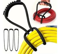 Zip Ties Cord Organizer Holder with Triangle Buckle Wire Manager Power Cord Management Nylon Heavy Cord Storage Straps for Cables Hoses Long Cable Ties(3pcs 60cm)