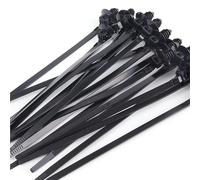 Zip Ties Nylon Self Locking Zip Tie Car Engine Bay Wiring Loom Retainer Clip Screw Mount Fastener Universal Automotive Wire Management Long Cable Ties(40pcs)