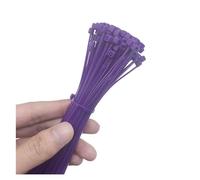 Zip Ties,Tie Wraps,Cable Ties Heavy Duty,large cable ties,coloured zip tie,Self-Locking Nylon Cable Ties 3x200mm Color Plastic Zip Tie 100PCS Plastic Wire Binding Wrap Straps Width2.5mm(Purple)
