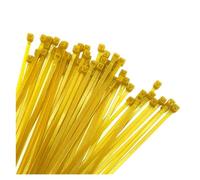 Zip Ties,Tie Wraps,Cable Ties Heavy Duty,large cable ties,Plastic cable tie,coloured zip tie,Self-Locking Plastic Nylon Wire Cable Zip Ties 100pcs Yellow Cable Ties Fasten Loop Cable Zip(4x300)
