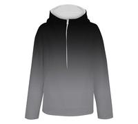 Zip Tops Women Women Long Sleeve Fleece Half Zip Up Casual Pullover Oversized Sweatshirt Top Gradient Printing Solid Color Trendy Pull Over Hoodie Relaxed Fit Delicate Fashionable (Black, XXXL)